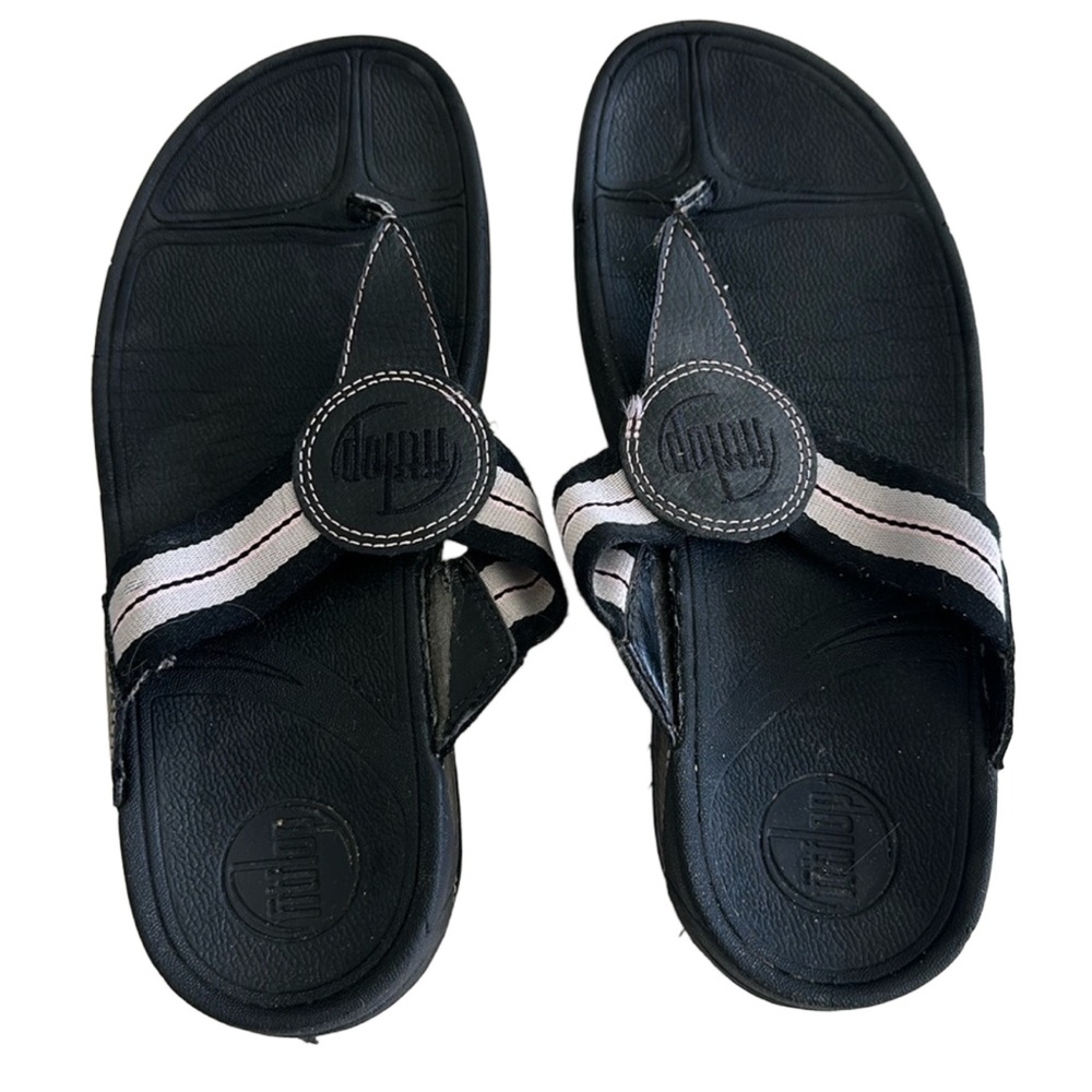FITFLOP Thong Sandals Size 7 Black